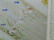 现代田园兰花草墙布三房满贴效果