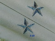 儿童五角星绣花无缝墙布