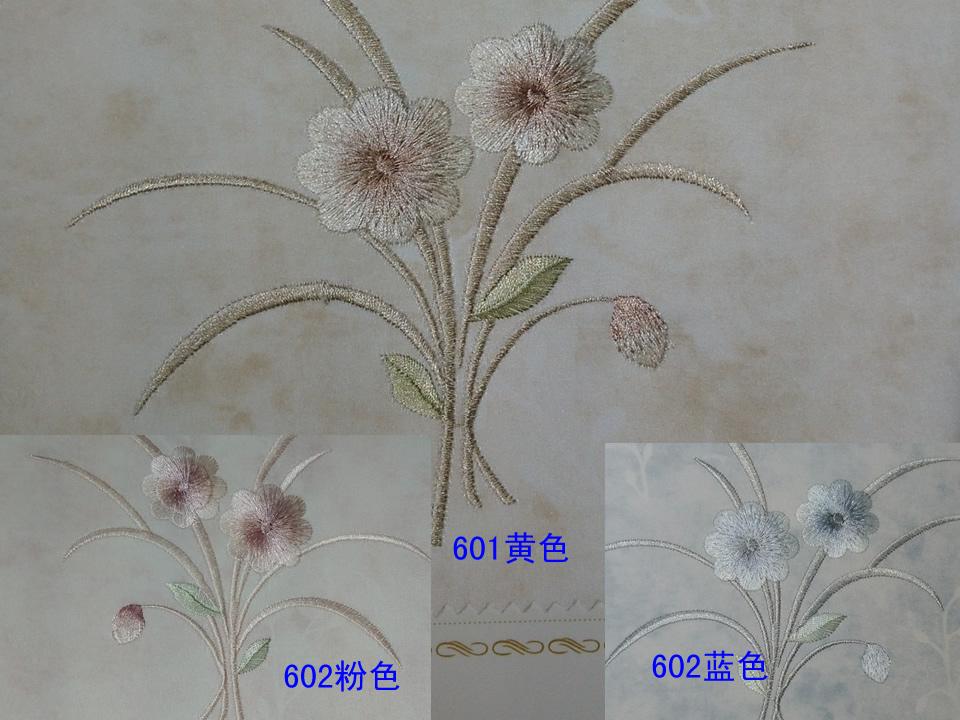 兰花草印加绣无缝墙布